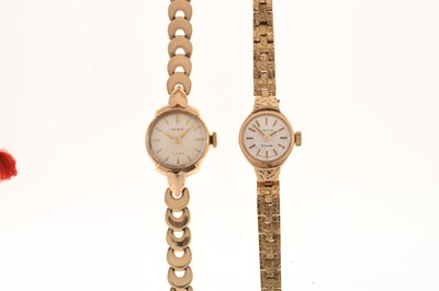 Lot 158 - Olma - Lady's 9ct gold cocktail watch