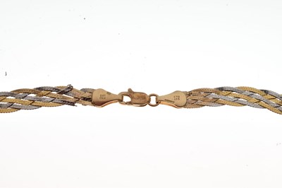 Lot 74 - 9ct gold two tone necklace