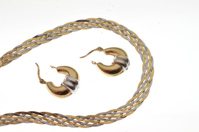 Lot 74 - 9ct gold two tone necklace