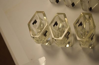 Lot 374 - Art Deco decanter and six shot glasses