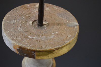 Lot 354 - Pair of 19th century altar candlesticks