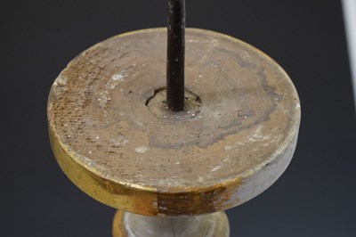 Lot 354 - Pair of 19th century altar candlesticks
