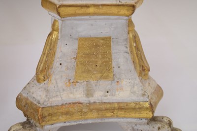 Lot 354 - Pair of 19th century altar candlesticks