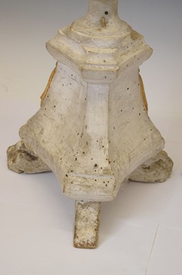 Lot 354 - Pair of 19th century altar candlesticks