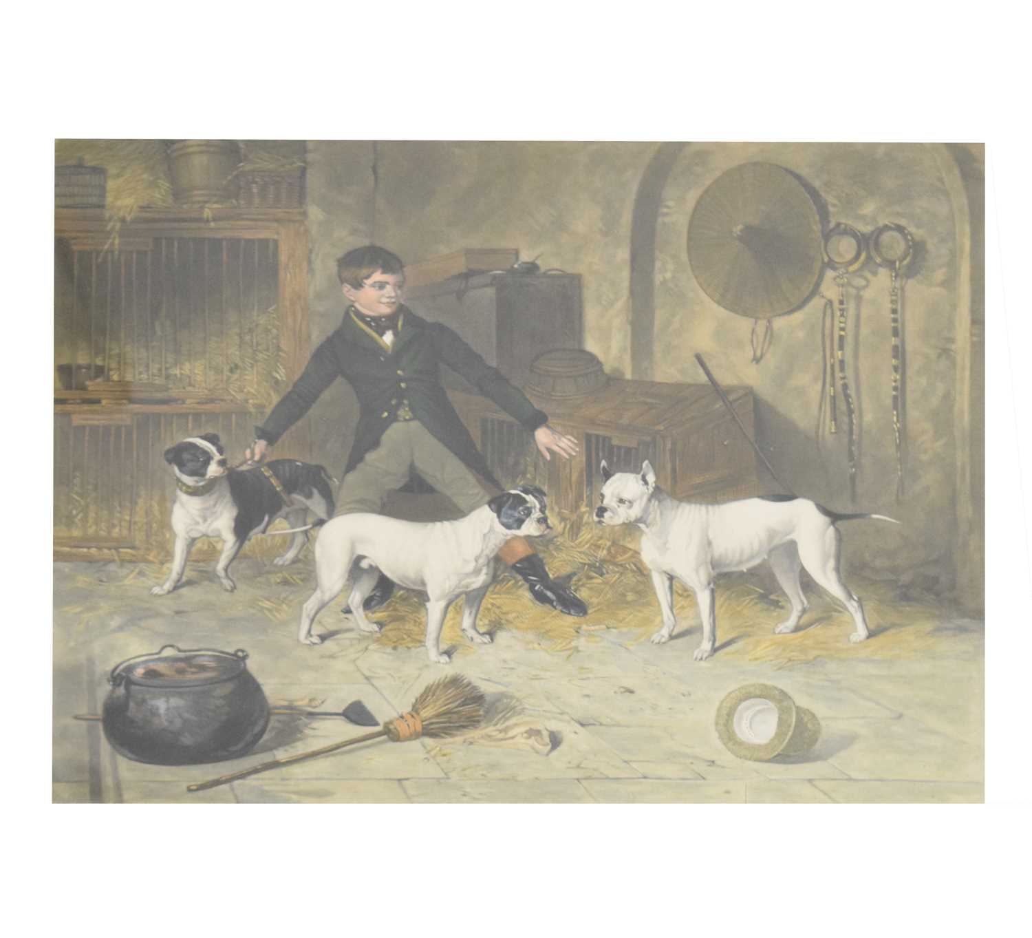 Lot 516 Mid 19th century aquatint Jem Burns' Four