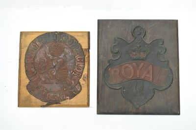 Lot 266 - Two 19th Century pressed copper fire mark insurance plaques