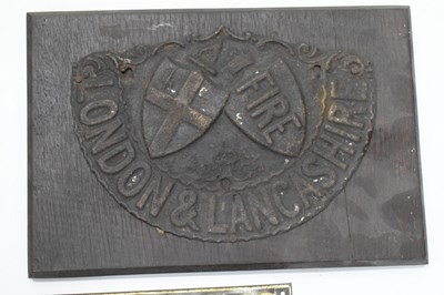 Lot 269 - Three assorted fire mark insurance plaques