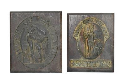 Lot 272 - Two 19th Century West Country fire mark insurance plaques