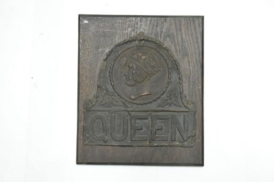 Lot 274 - Victorian pressed copper fire mark insurance plaque