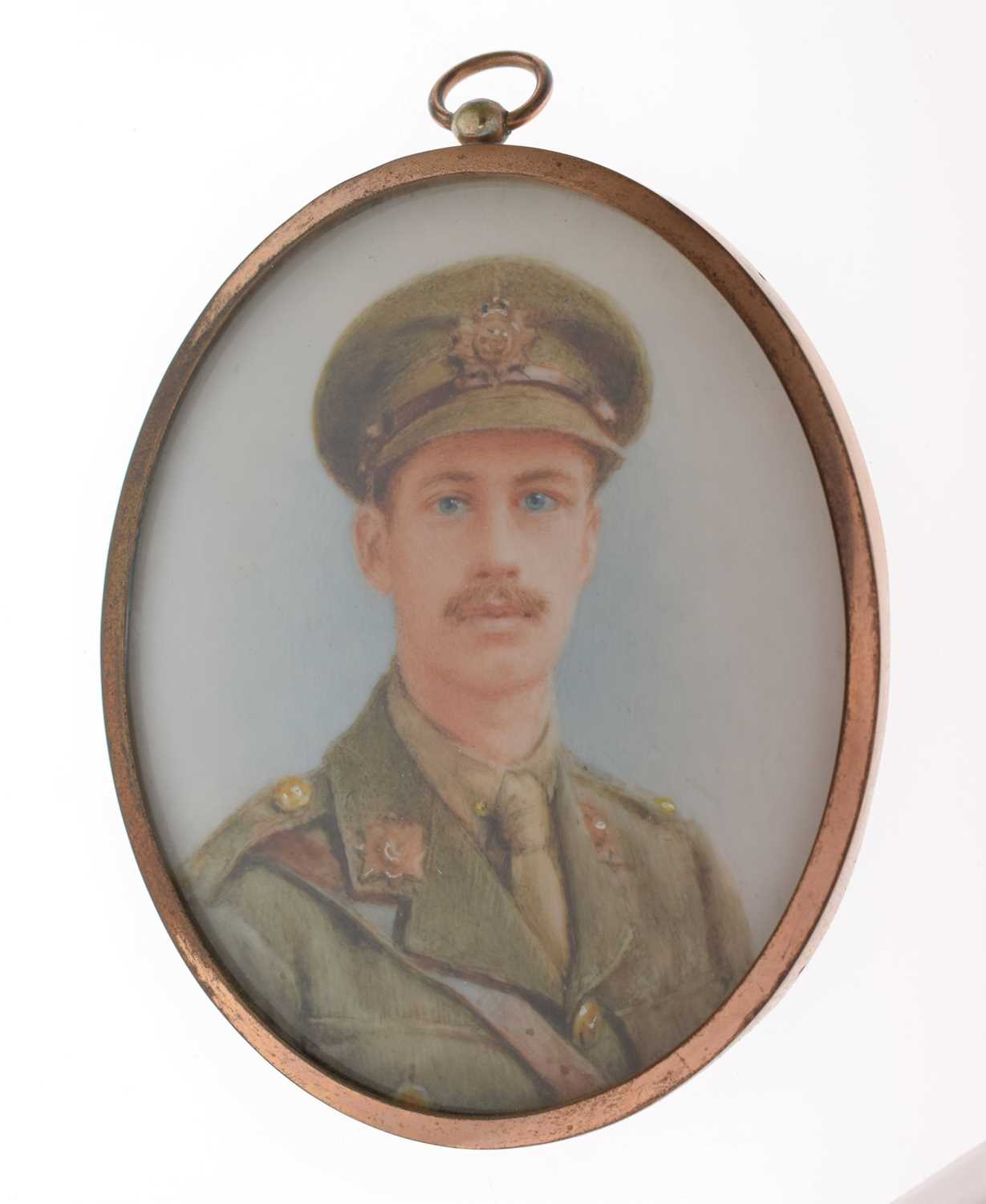 Lot 486 - English School First World War oval portrait miniature