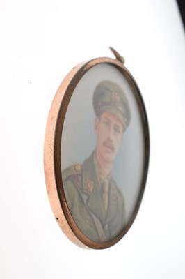 Lot 486 - English School First World War oval portrait miniature