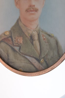 Lot 486 - English School First World War oval portrait miniature