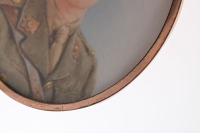 Lot 486 - English School First World War oval portrait miniature