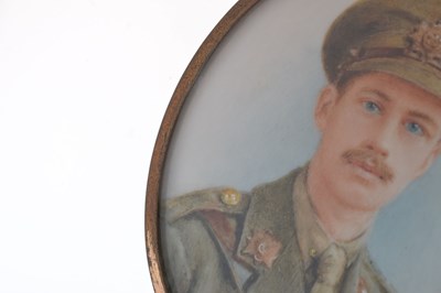 Lot 486 - English School First World War oval portrait miniature