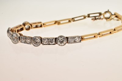 Lot 175 - Edwardian diamond bracelet