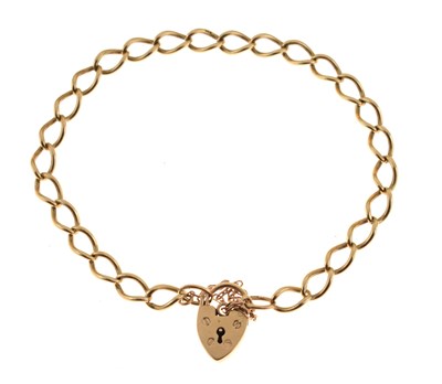 Lot 86 - 9ct gold curb link bracelet