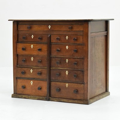 Lot 693 - Early 19th Century collector's mahogany cabinet