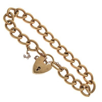 Lot 91 - 9ct gold curb link bracelet
