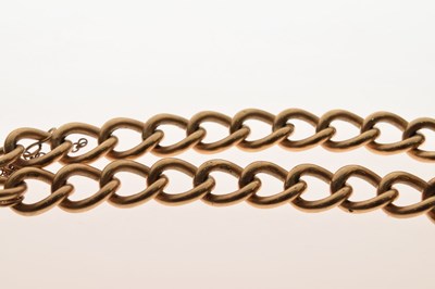 Lot 91 - 9ct gold curb link bracelet