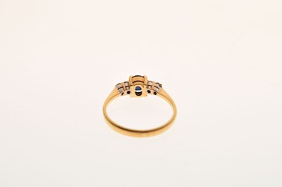 Lot 14 - Sapphire and diamond five-stone dress ring