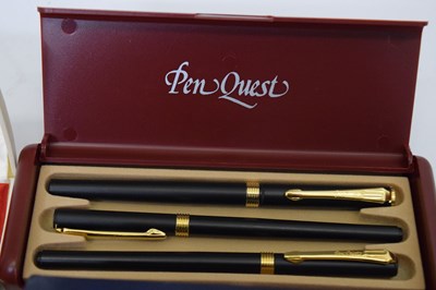 Lot 275 - Collection of boxed pens, etc