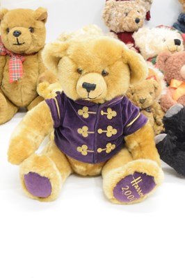 Lot 347 - Collection of Harrods year teddy bears and other teddy bears