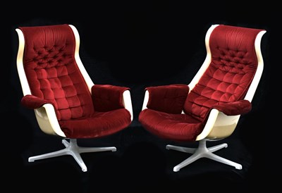 Lot 652 - Pair of 'Galaxy' lounge chairs, circa 1970