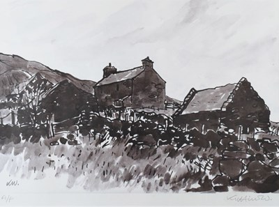 Lot 403 - Sir Kyffin Williams (Welsh 1918-2006)  - Hendre Waerod