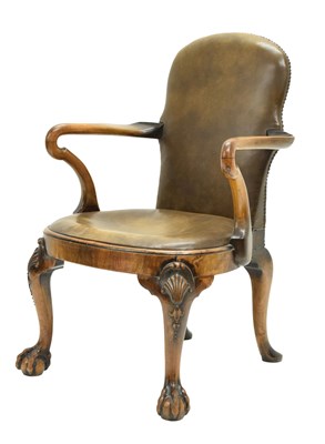 Lot 714 - George II-style open armchair