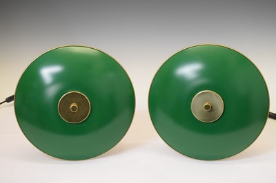 Lot 662 - After Poul Henningsen (Danish) for Louis Poulsen - Pair of reproduction table lamps
