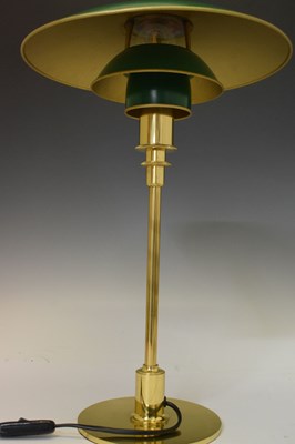 Lot 662 - After Poul Henningsen (Danish) for Louis Poulsen - Pair of reproduction table lamps