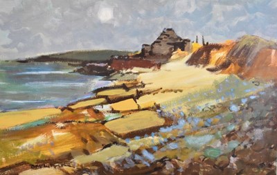 Lot 432 - Donald McIntyre  (1923-2009) - 'Port Eynon, The Gower'