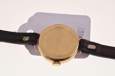 Lot 150 - Rolex - Lady's 9ct gold-cased cocktail watch, together with a J.W. Benson midsize 9ct gold-cased wristwatch