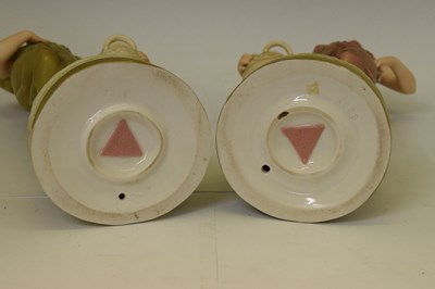 Lot 466 - Pair of Royal Dux porcelain figures