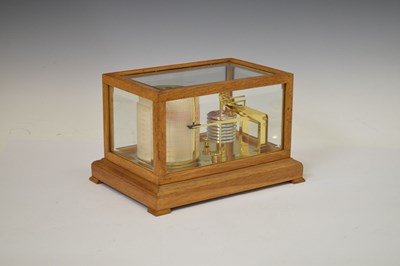 Lot 350 - Cased barograph