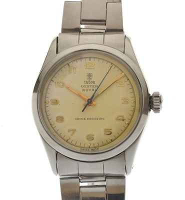 Lot 201 - Tudor - Gentleman's Oyster Royal stainless steel wristwatch