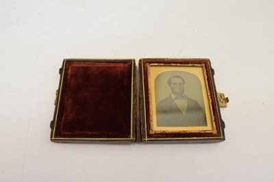 Lot 287 - 19th century cased photograph, opera glasses and spectacles