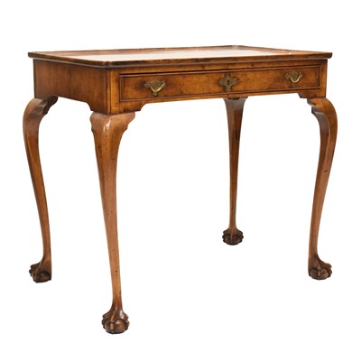 Lot 581 - Figured walnut ‘silver table’ in George I taste