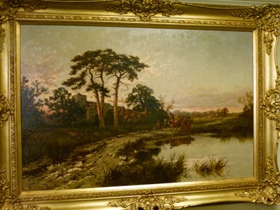 Lot 570 - Henry Hillier Parker (1858-1930) - Oil on canvas - 'Near Godalming, Surrey'