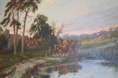 Lot 570 - Henry Hillier Parker (1858-1930) - Oil on canvas - 'Near Godalming, Surrey'