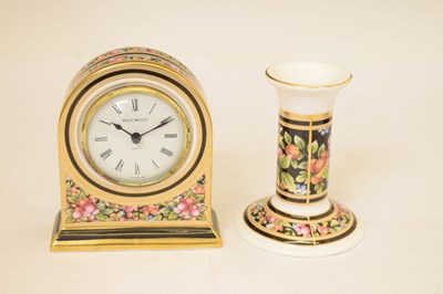 Lot 429 - Wedgwood 'Clio' clock, frame etc, and