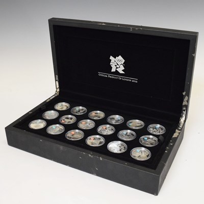 Lot 162 - Royal Mint limited edition silver proof '2012 Olympics & Paralympics - Celebration of Britain' eighteen coin set