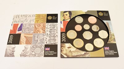 Lot 165 - Royal Mint limited edition UK Proof Coin Set, 2009, with Kew Gardens 2009 50p Coin