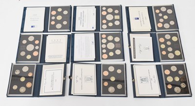 Lot 169 - Seventeen Royal Mint UK Proof Coin Sets, in presentation cases