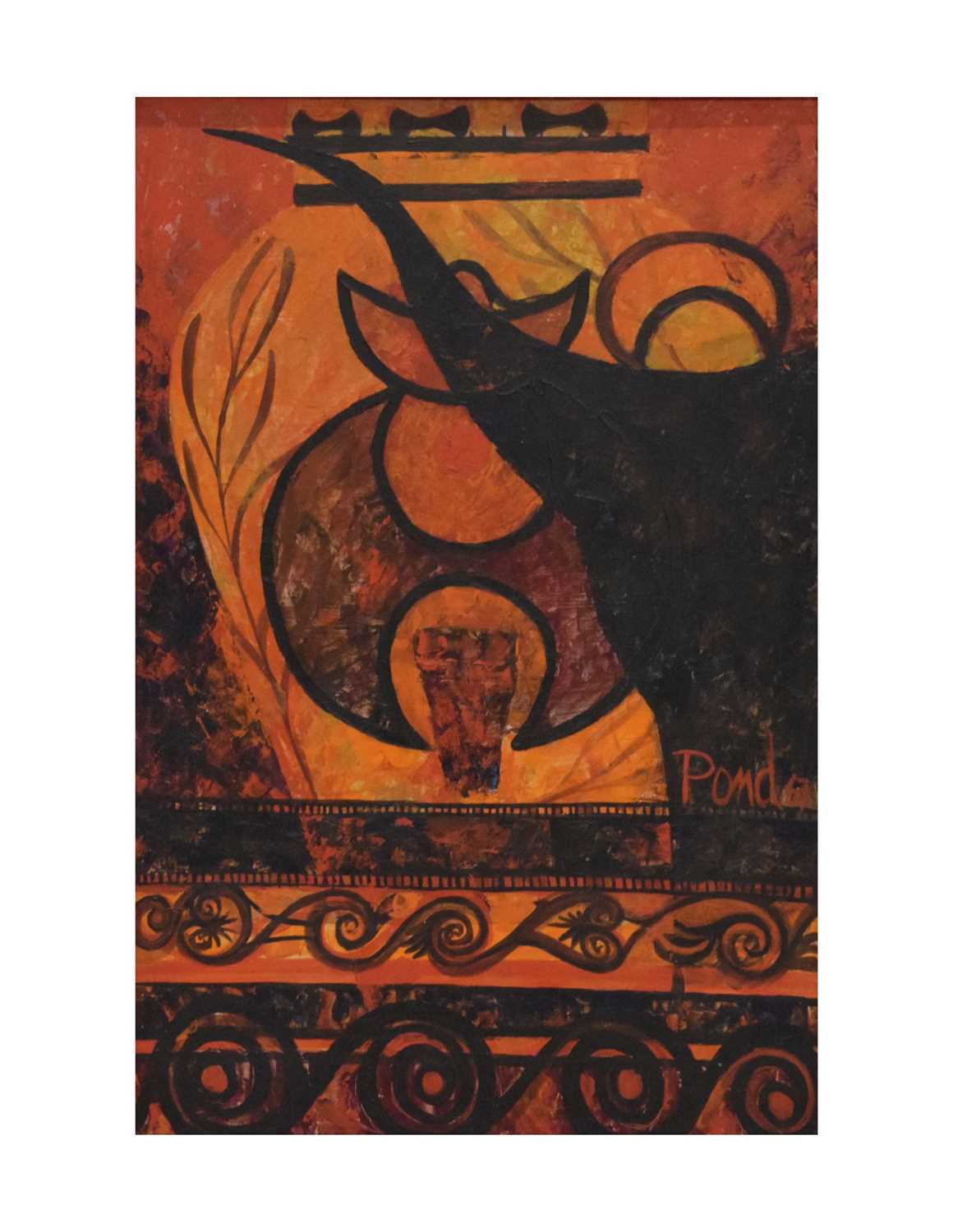 Lot 614 - Shirley Pond - Oil on board - 'Crete'