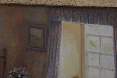 Lot 545 - Stephen J Darbishire RBA (b.1940) - Oil on board - 'The Last Chapter'