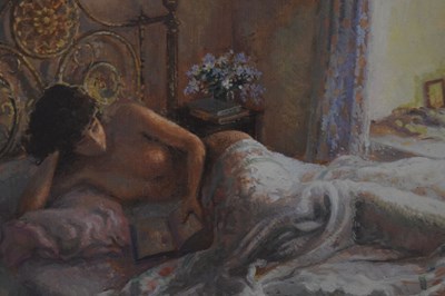 Lot 545 - Stephen J Darbishire RBA (b.1940) - Oil on board - 'The Last Chapter'