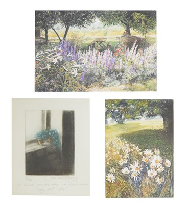 Lot 553 - Frances Shearing (b.1953) - Watercolour and two limited edition prints