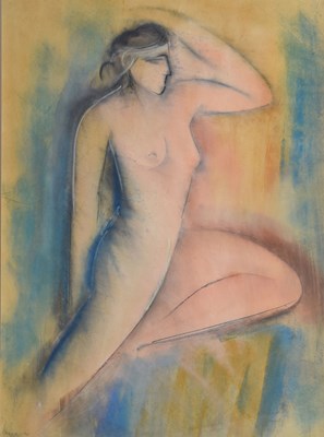 Lot 366 - Mary Stork (1938-2007) - Mixed media - 'Vision', nude study