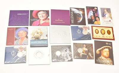 Lot 176 - TwentyiNine Royal Mint Brilliant Uncirculated Crown and £5 coin packs